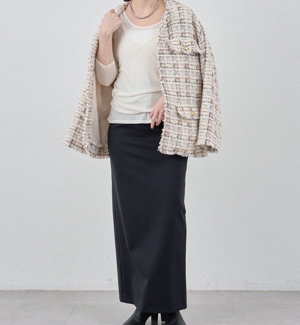  「ストレッチジャージータイトスカート」|スカート|