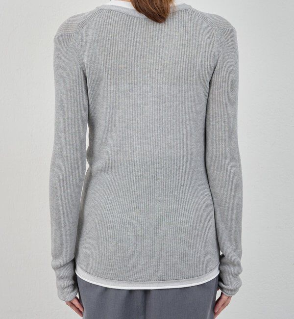  「【26SS予約】ヘンリーネックレイヤードニット」|ニット・セーター|