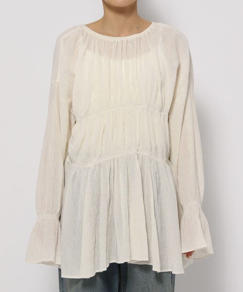 LOWRYS FARM「ヨウリュウシャーリングブラウスＬＳ」|シャツ・ブラウス|