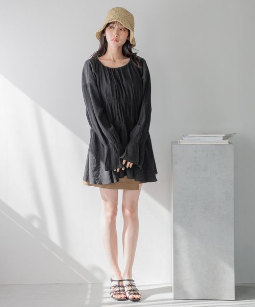 LOWRYS FARM「ヨウリュウシャーリングブラウスＬＳ」|シャツ・ブラウス|