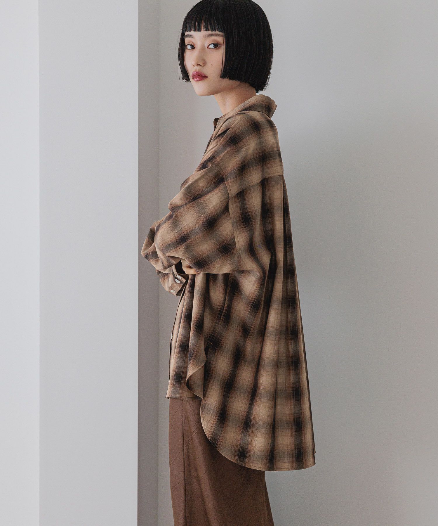 LOWRYS FARM「アソートチェックＢＩＧシャツ」|シャツ・ブラウス|