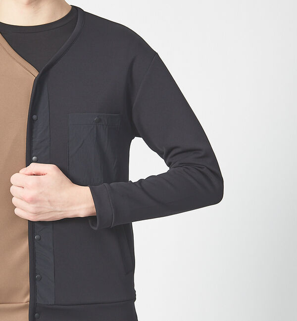 ABAHOUSE「バイカラー カーディガン」|カーディガン|