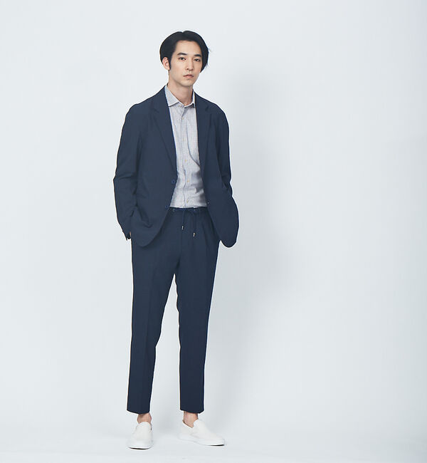 ABAHOUSE「【FLAT TECH】2ボタン イージー ジャケット」|テーラードジャケット|