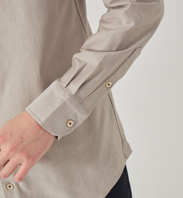 ABAHOUSE「【FLEX SHIRTS】コンパクト モクロディ 無地シャツ」|シャツ・ブラウス|