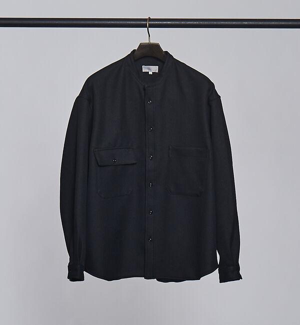 ABAHOUSE「バンドカラー シャツ ブルゾン」|シャツ・ブラウス|