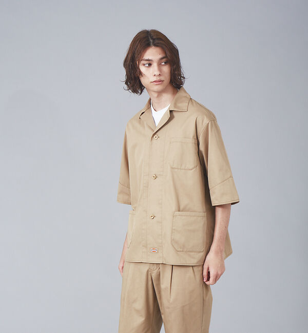 ABAHOUSE「【Dickies / ディッキーズ】MYSELF ABAHOUSE 別注 オーバ」|シャツ・ブラウス|ベージュ