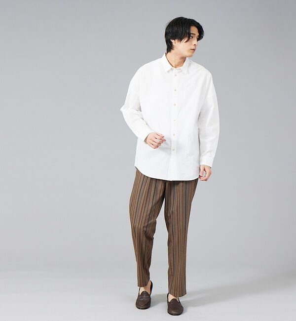 ABAHOUSE「タイプライター ワッシャー オーバーサイズ シャツ」|シャツ・ブラウス|