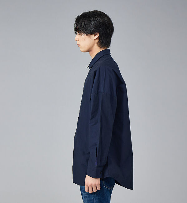 ABAHOUSE「タイプライター ワッシャー オーバーサイズ シャツ」|シャツ・ブラウス|