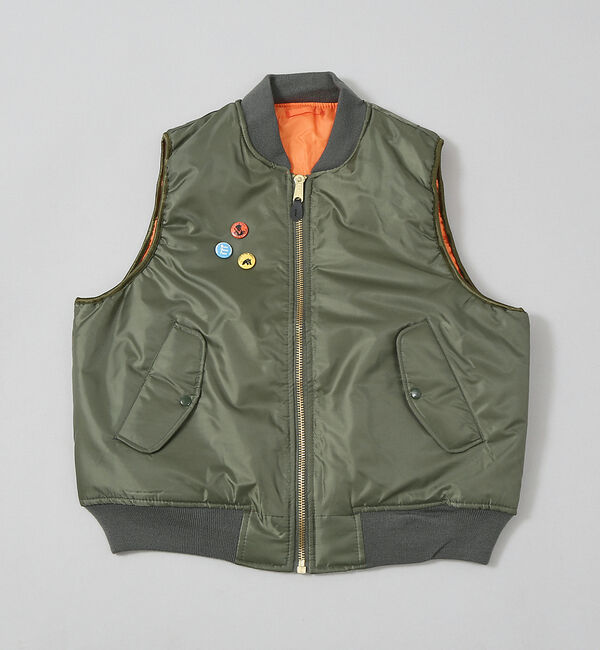 ABAHOUSE「THRIFTY LOOK  /  ROTHCO / ロスコ  MA-1ベスト」|ミリタリー・モッズコート|カーキ