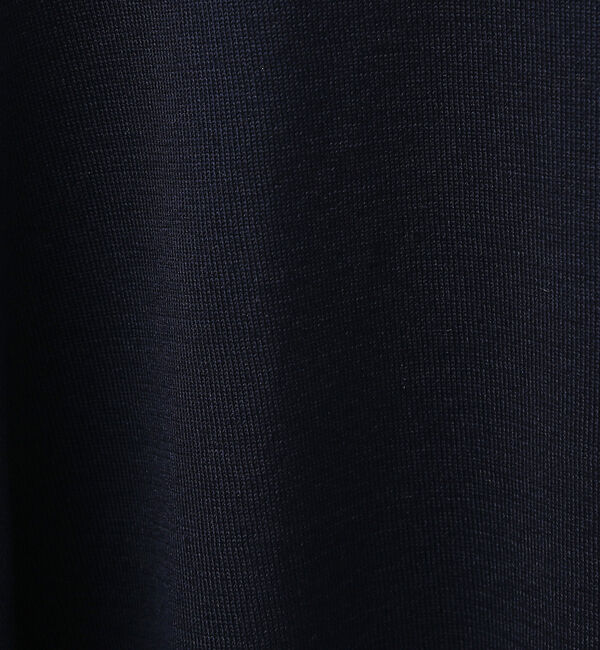 ABAHOUSE「【シルクブレンド】袖リブ配色 クルーネック ニット」|ニット・セーター|