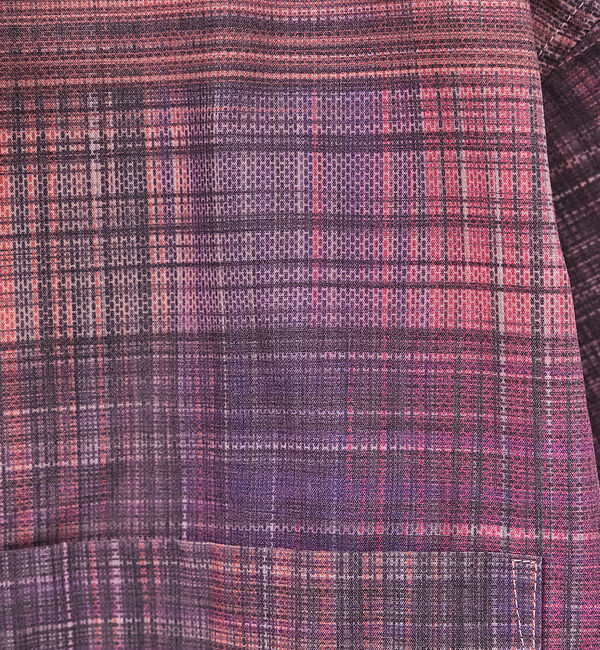 ABAHOUSE「【ポレンカチェック】バチスト  オープンカラー シャツ」|シャツ・ブラウス|