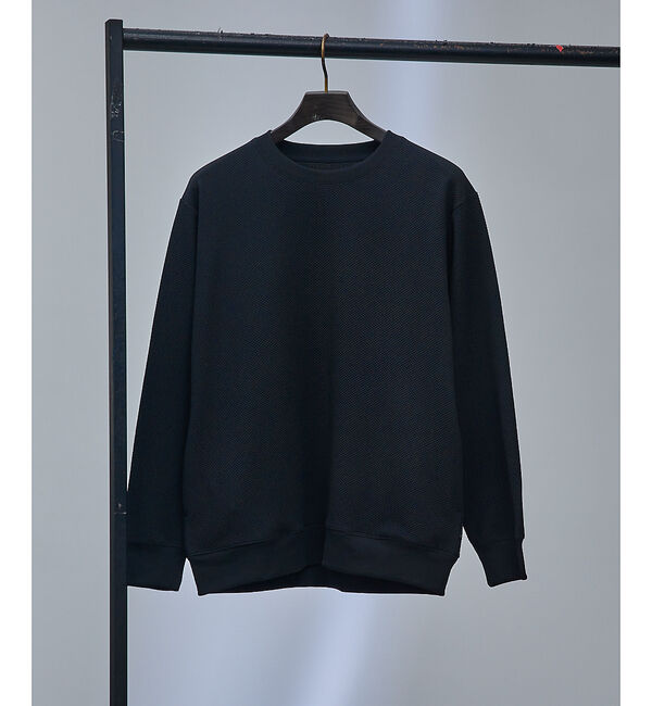 ABAHOUSE「【セットアップ対応】ハニカムメッシュ プルオーバー / スウェット」|スウェット・ジャージ|ブラック