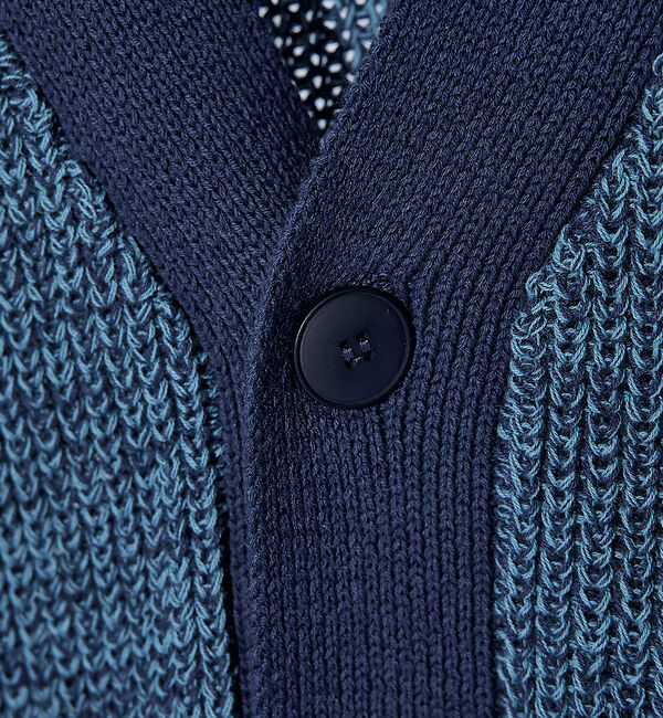 ABAHOUSE「ミックスカラー 片畦編み カーディガン」|カーディガン|