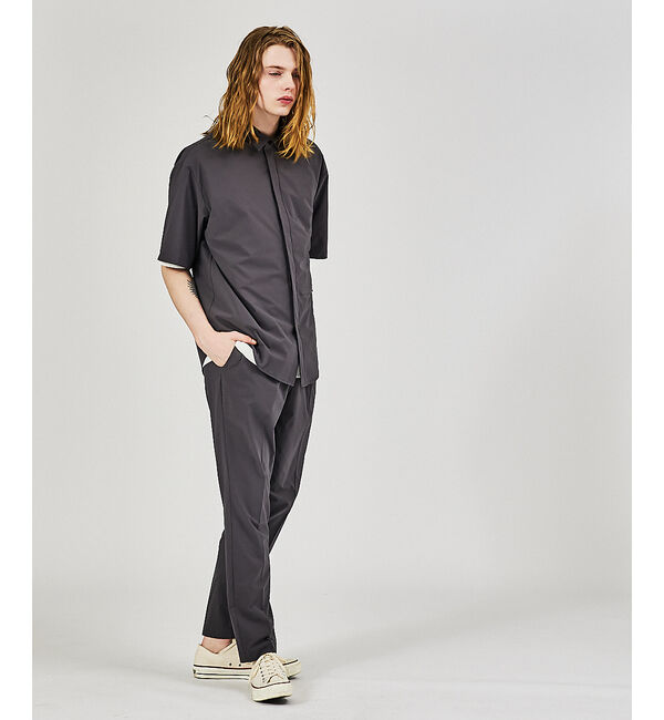 ABAHOUSE「【AH ABAHOUSE / セットアップ対応】撥水 ストレッチ 半袖シャツ」|シャツ・ブラウス|