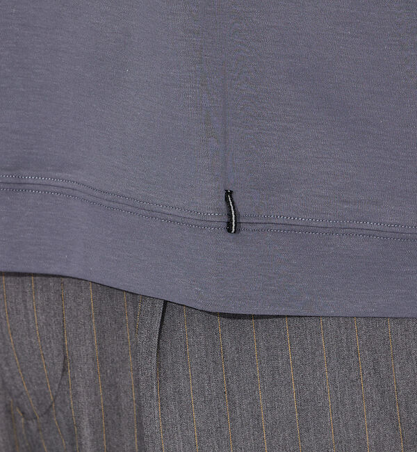 ABAHOUSE「【コットンシルケット】ポンチ Vネック Tシャツ」|Tシャツ・カットソー|