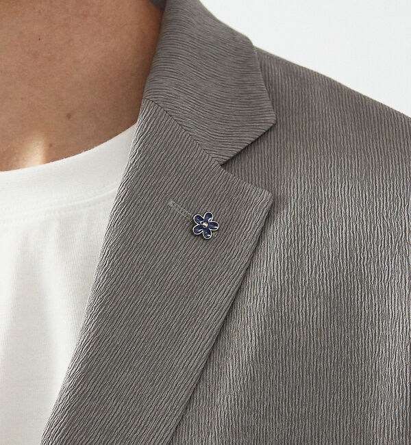 ABAHOUSE「【セットアップ対応/FLEX JACKET】 PE-wrinkle ワッシャージ」|テーラードジャケット|