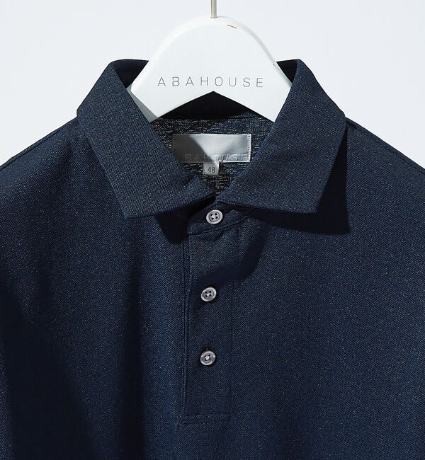 ABAHOUSE「【快適機能素材】ハイツイスト カノコ 半袖ポロシャツ」|ポロシャツ|