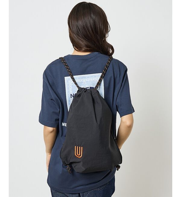 ABAHOUSE「【UNIVERSALOVERALL / ユニバーサルオーバーオール】ダブルリンク」|リュック|ブラック