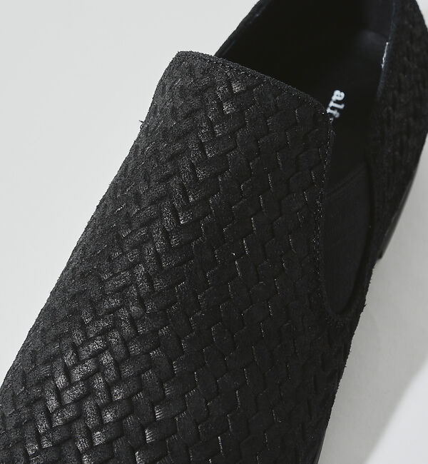 alfredoBANNISTER「【定番木型】メッシュ型押し / サイドゴア レザースリッポン」|その他|