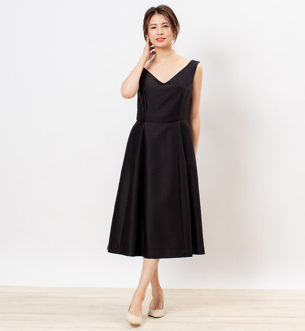 Rouge vif「【FLICKA】バックレースフィット＆フレアドレス」|ワンピース|