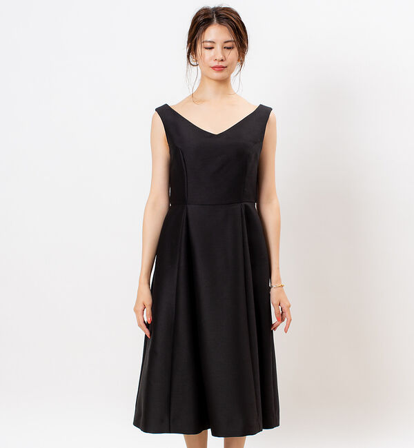 Rouge vif「【FLICKA】バックレースフィット＆フレアドレス」|ワンピース|