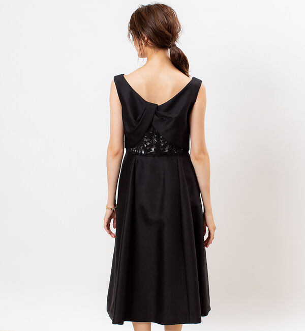 Rouge vif「【FLICKA】バックレースフィット＆フレアドレス」|ワンピース|