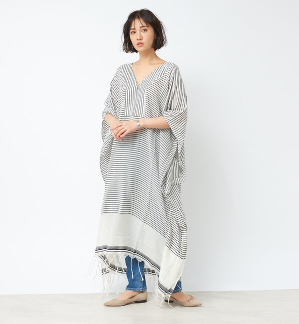 Rouge vif「【SU PARIS】 Ｖネックワンピース」|ワンピース|オフホワイト