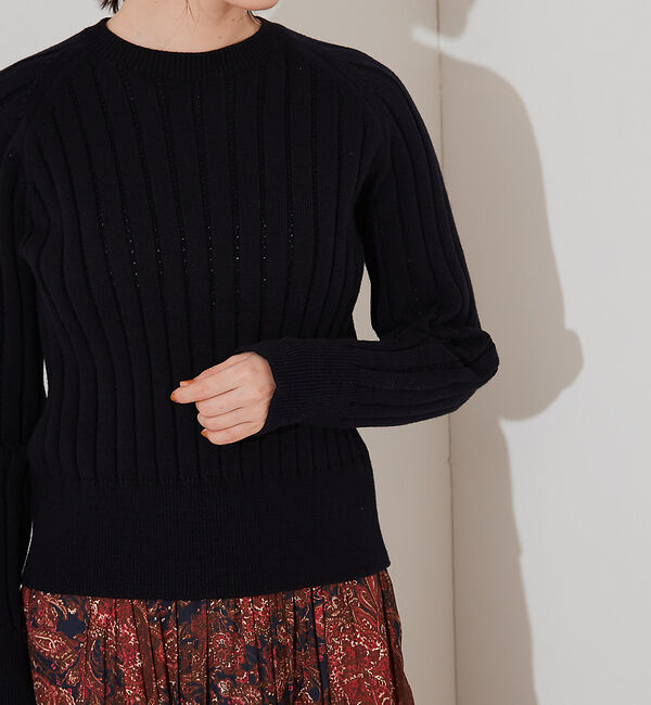 Rouge vif「ミドルゲージアイレットニット」|ニット・セーター|