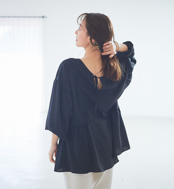 Rouge vif「【WEB限定】2WAY切り替えギャザーブラウス」|シャツ・ブラウス|