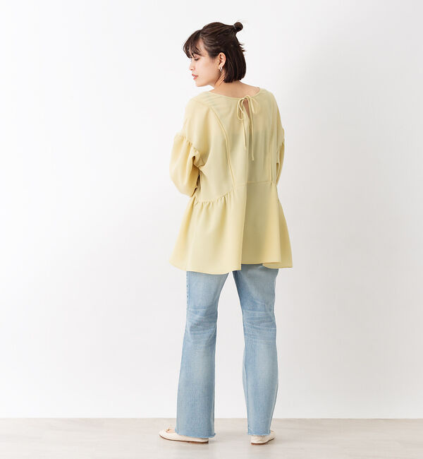 Rouge vif「【WEB限定】2WAY切り替えギャザーブラウス」|シャツ・ブラウス|