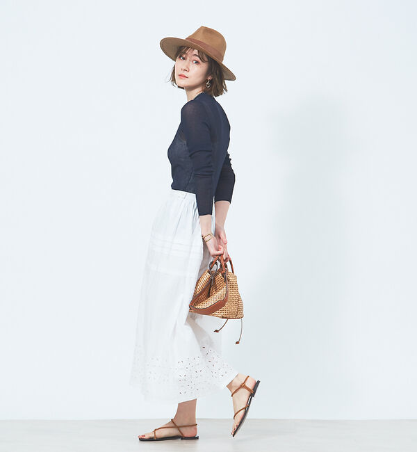 Rouge vif「タイルエンブロイダリースカート」|スカート|