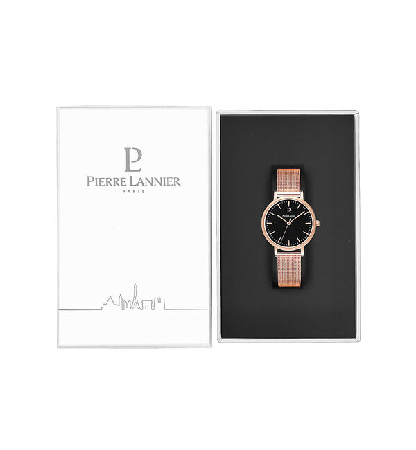 Rouge vif「【PIERRE LANNIER】symphonyメッシュベルト P091L・P0」|腕時計|