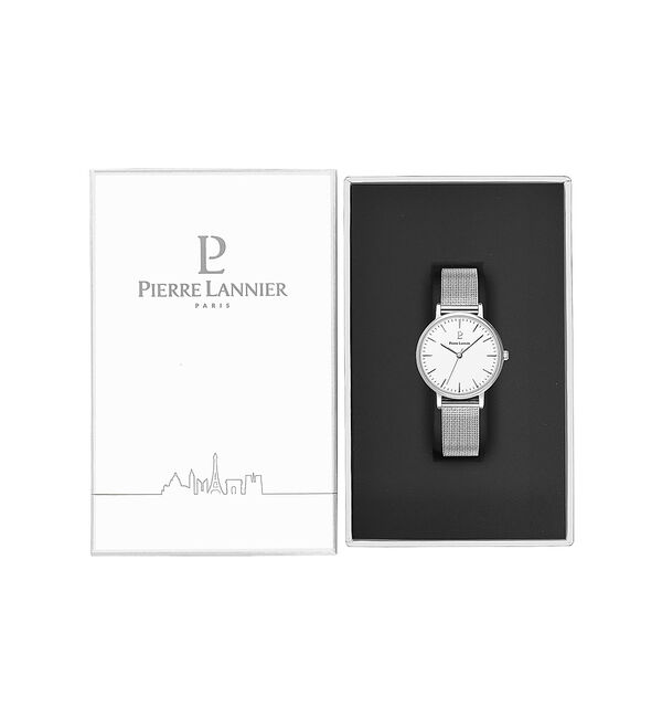 Rouge vif「【PIERRE LANNIER】symphonyメッシュベルト P091L・P0」|腕時計|