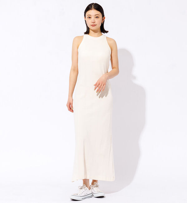 Rouge vif「＜25SS新色＞【Robert P.Miller/ロバートピーミラー】リブワンピ」|ワンピース|アイボリー