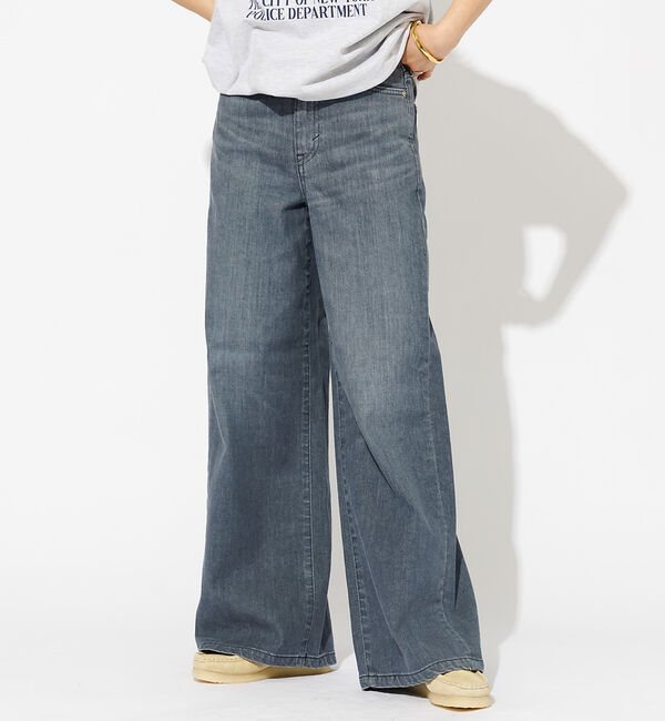 Rouge vif「【SOMETHING/サムシング】LISA ワイド デニムパンツ」|デニム|