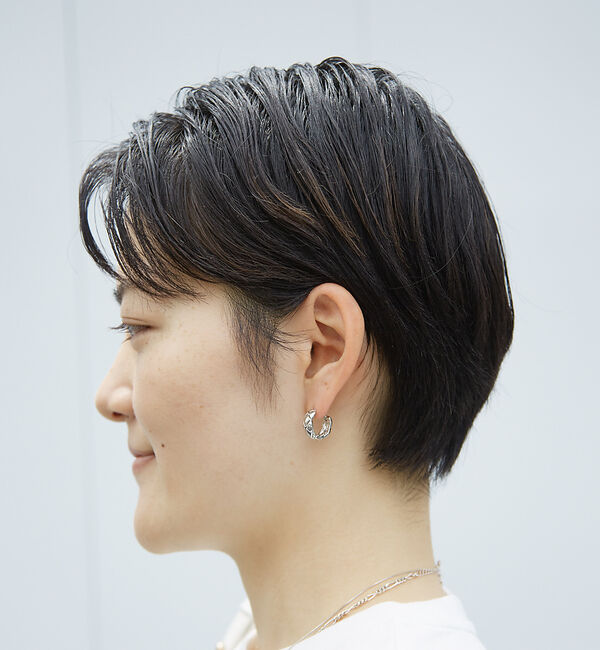 Rouge vif「【sauvage peau】キルティングデザイン ピアス / 両耳」|ピアス|