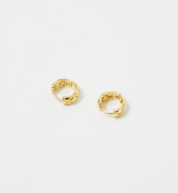 Rouge vif「【sauvage peau】キルティングデザイン ピアス / 両耳」|ピアス|