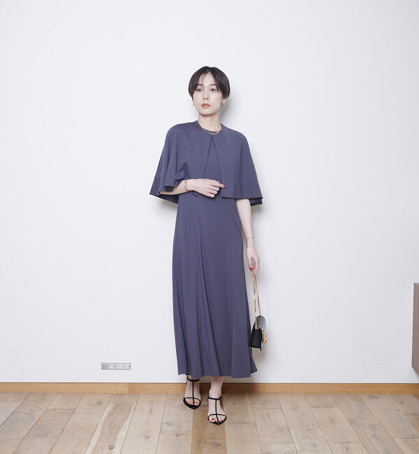 Rouge vif「ライトポンチケープ付き２WAYワンピース」|ワンピース|