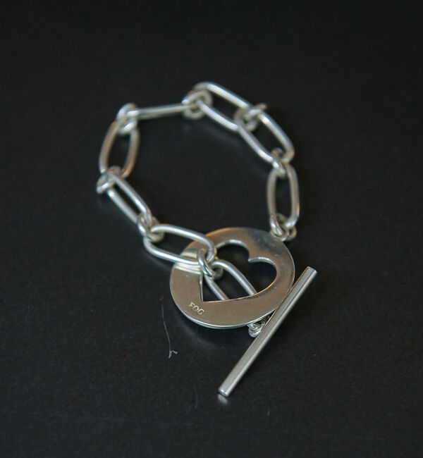 Rouge vif「【FULL OF GRACE/フル オブ グレイス 】ハートモチーフチェーンブレ」|ブレスレット・バングル|