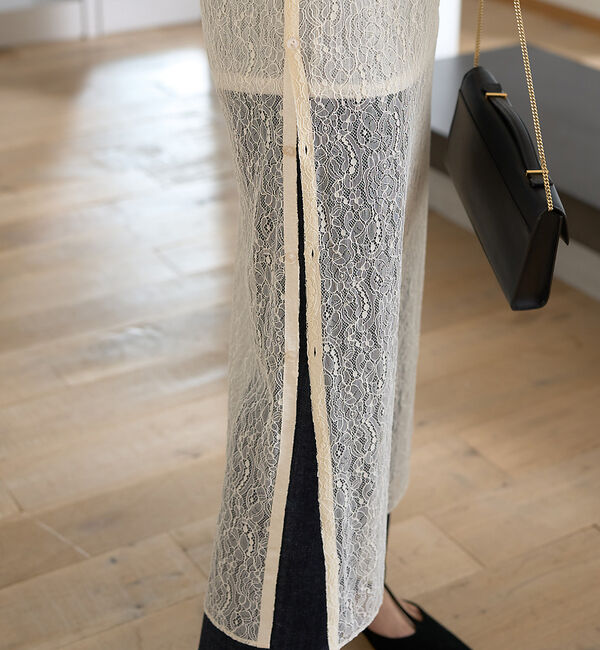 Rouge vif「前後２WAYサイドスリットレースワンピース」|ワンピース|