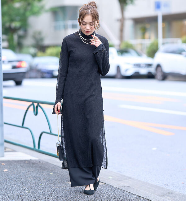 Rouge vif「前後２WAYサイドスリットレースワンピース」|ワンピース|