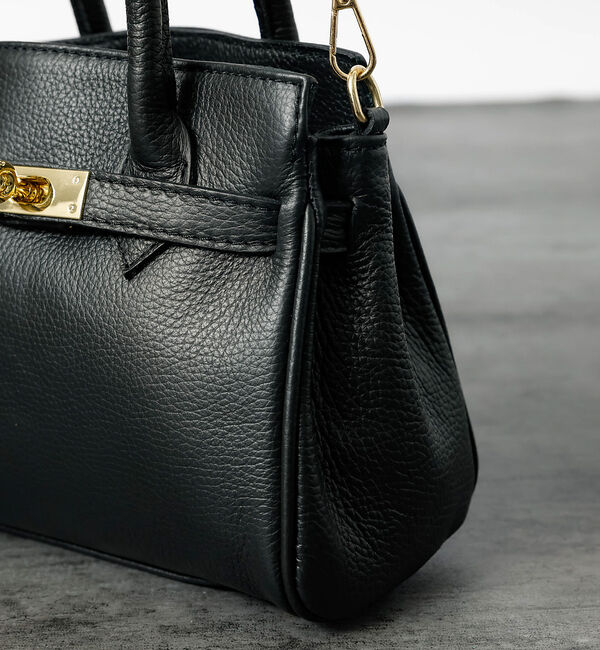 Rouge vif「【AULENTTI/オウレンティ】2WAY レザーミニバッグ / ベルト付きレザ」|ショルダー・メッセンジャー|