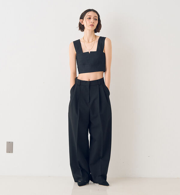 Rouge vif「ストレッチツータックワイドパンツ」|その他|