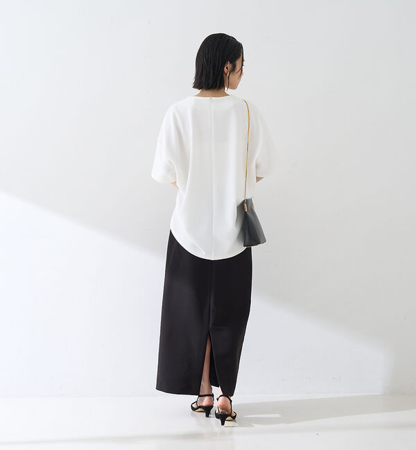 Rouge vif「【セットアップ対応】【3サイズ展開】ストレッチダブルクロスタイトスリットスカート」|スカート|