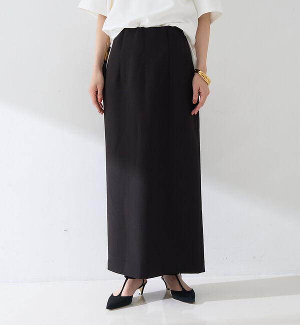 Rouge vif「【セットアップ対応】【3サイズ展開】ストレッチダブルクロスタイトスリットスカート」|スカート|