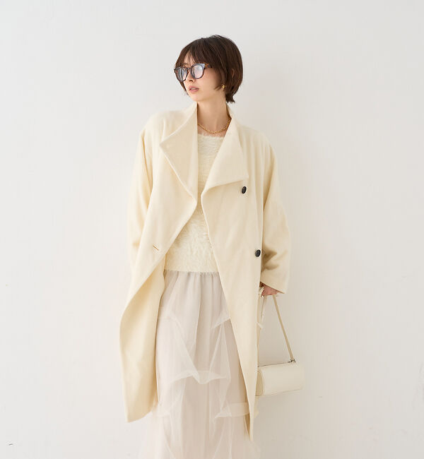 Rouge vif「【一部店舗限定】ショートビーバーニュアンスカラーコート」|その他|