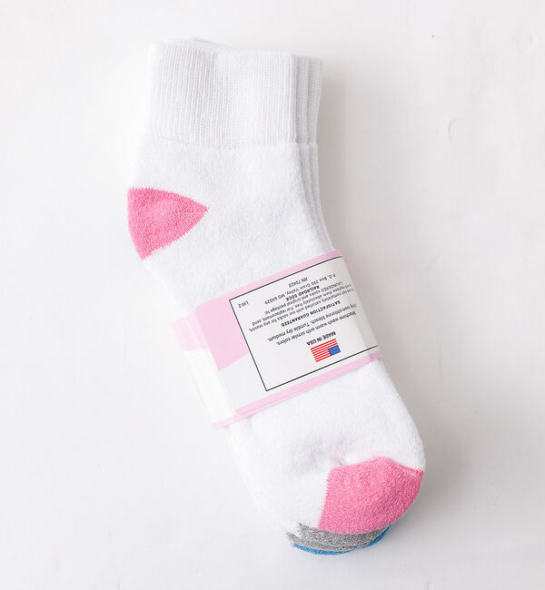 Rouge vif「【THE RAILROAD SOCK/レイルロードソック】3組ソックス/ホワイト」|ソックス|