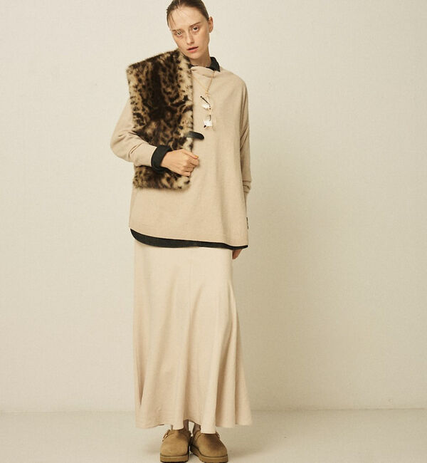 Rouge vif「【HELEN MOORE/ヘレンムーア】バックル付フェイクファースカーフ / ス」|マフラー|