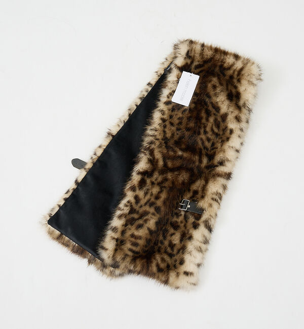 Rouge vif「【HELEN MOORE/ヘレンムーア】バックル付フェイクファースカーフ / ス」|マフラー|