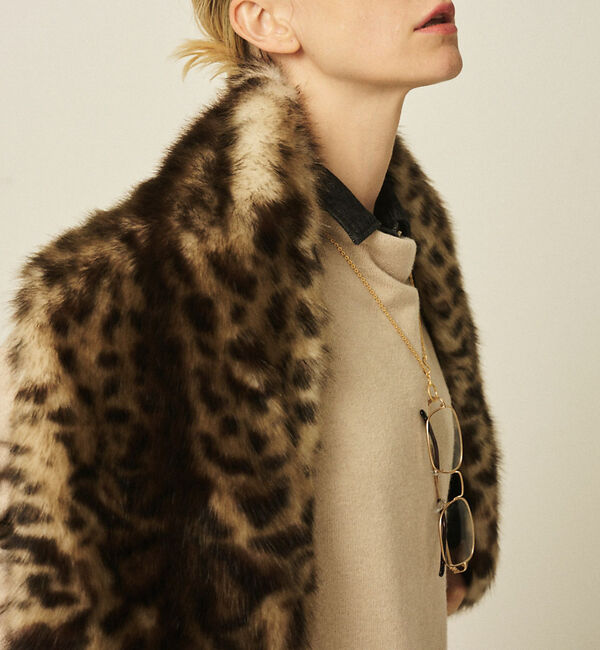 Rouge vif「【HELEN MOORE/ヘレンムーア】バックル付フェイクファースカーフ / ス」|マフラー|